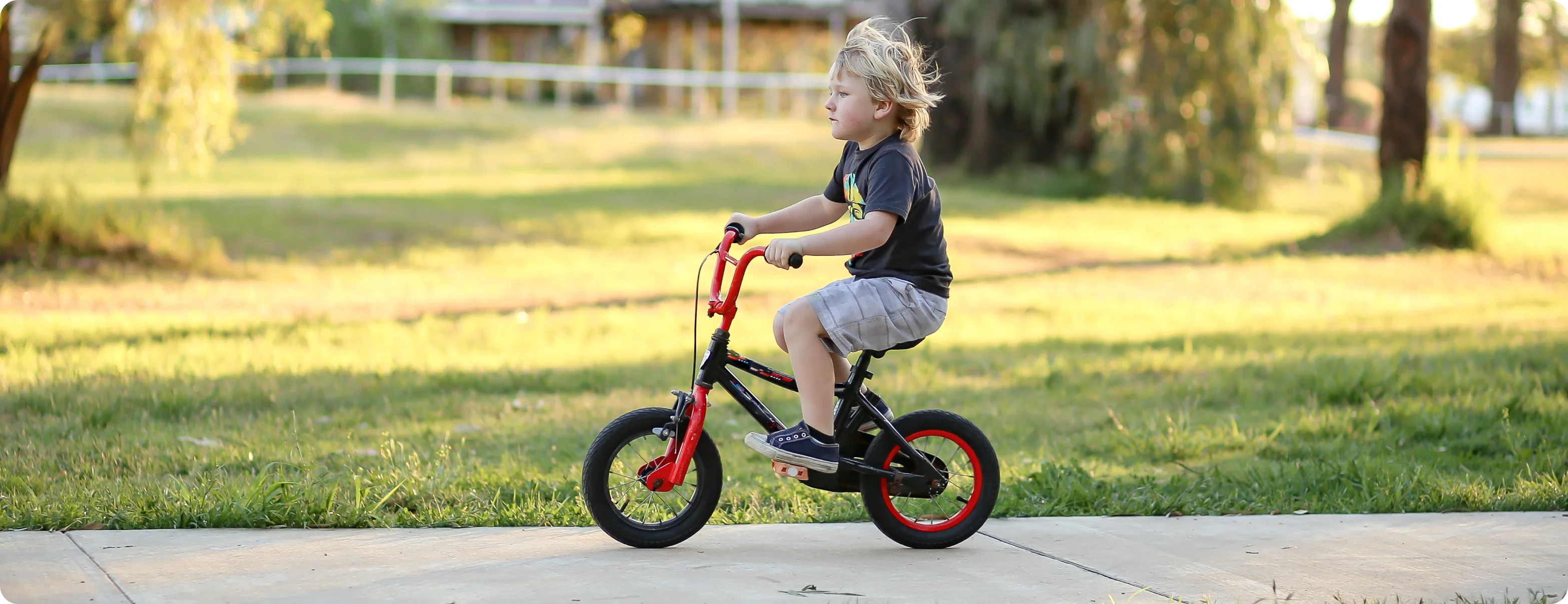 Child learning perseverance through overcoming challenges