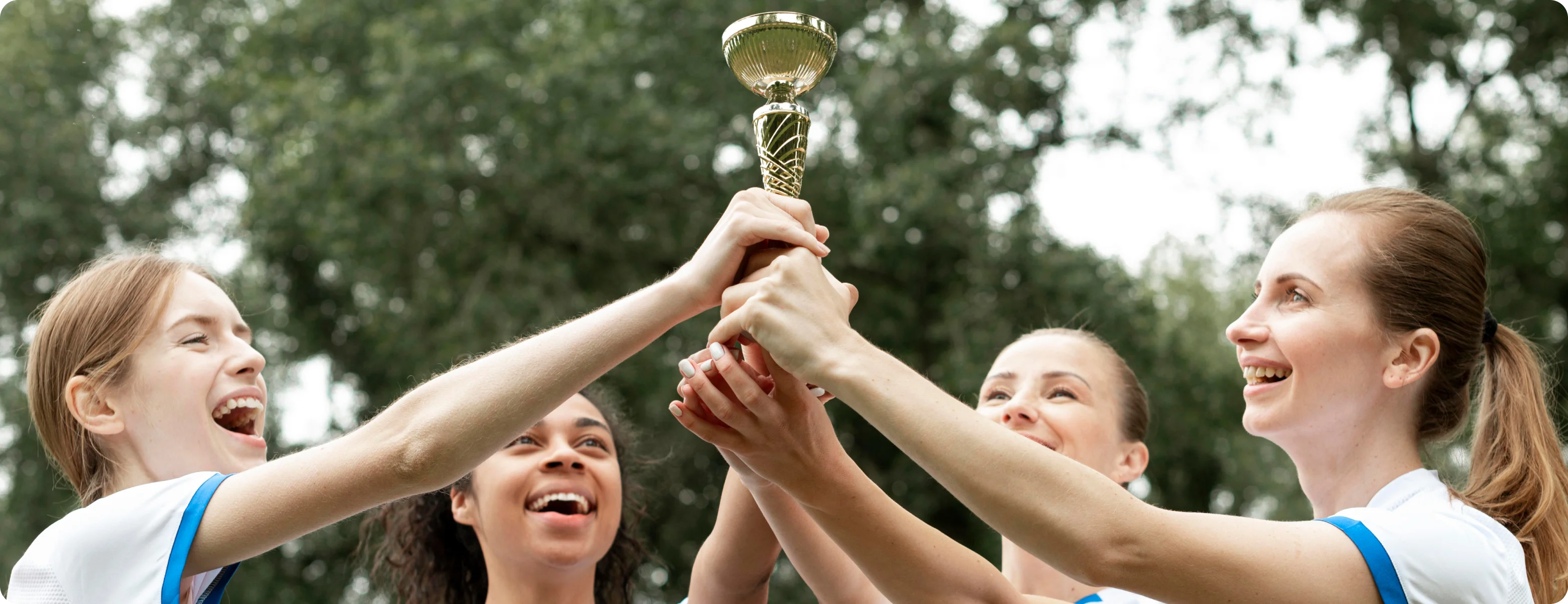 Students celebrating at the end of the school year with academic awards